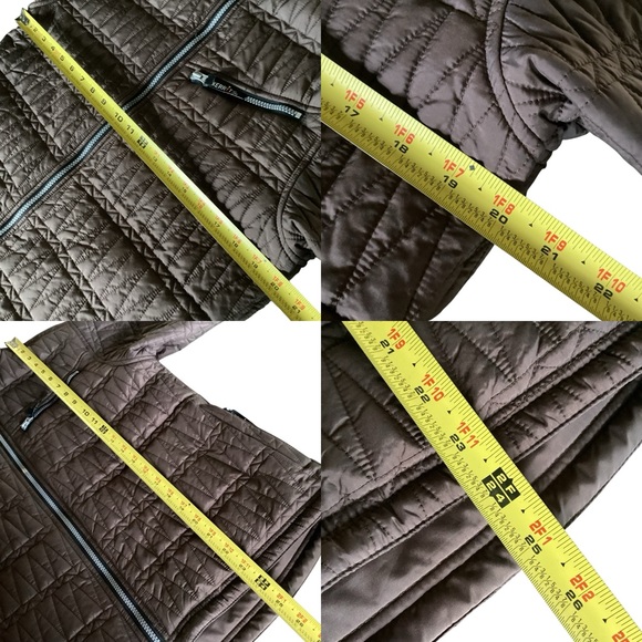 Kerrits Equestrian Brown Quilted Riding Jacket Zip Up Women's Size Large - Picture 16 of 16
